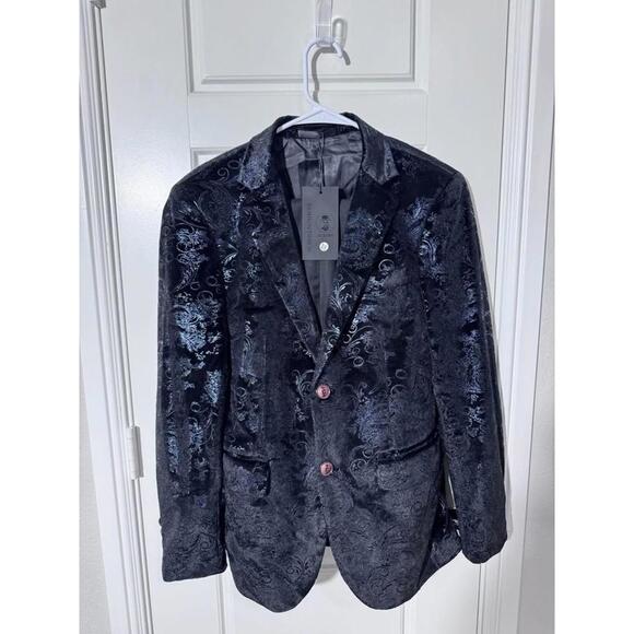Other - Suit for Men Size XS 2 Pieces Foiling Black Velvet M130-2